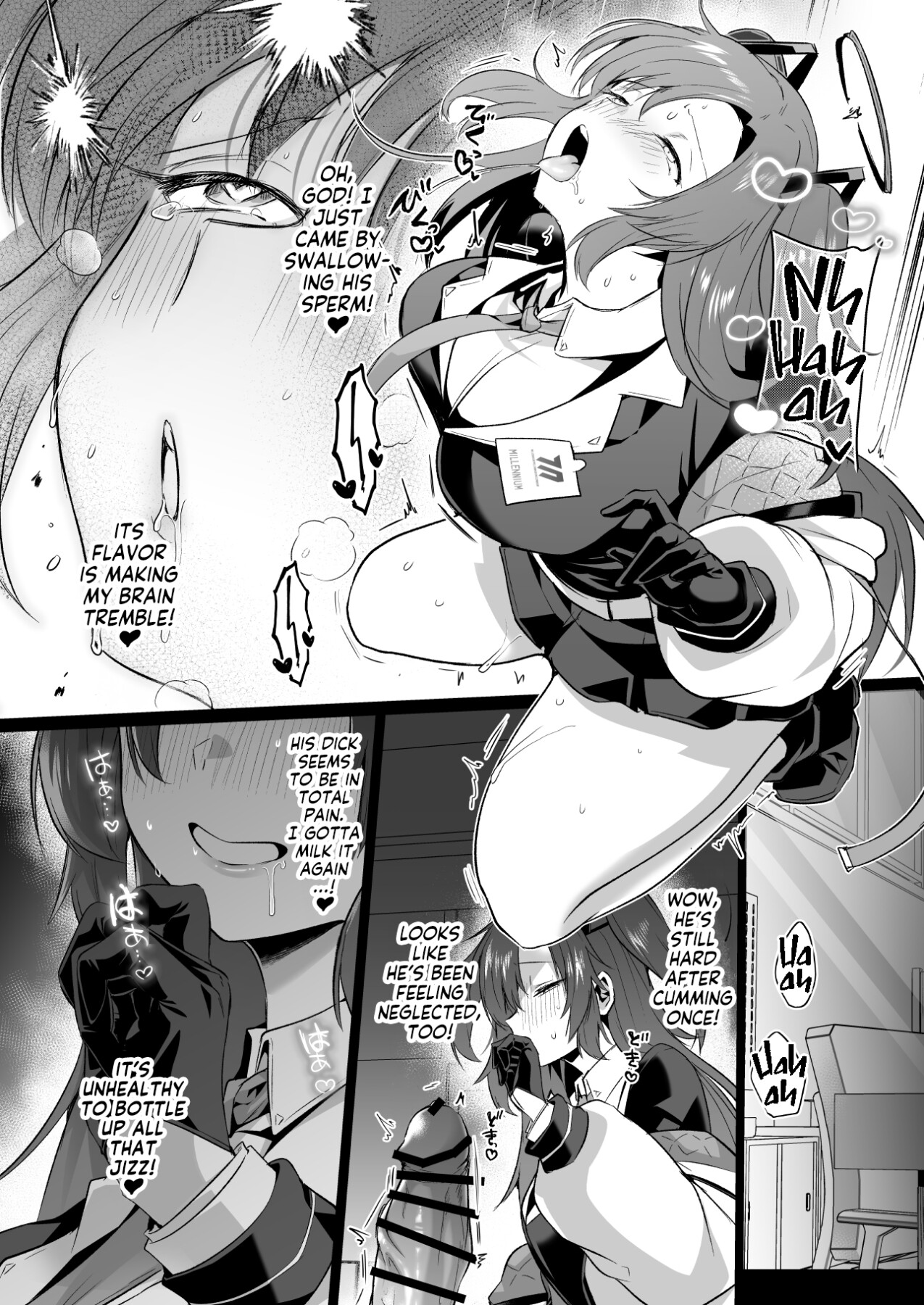 Hentai Manga Comic-A Horny Yuuka Sexually Assaults Sensei-Read-17